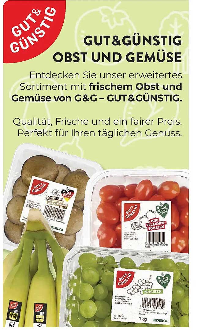 GUT&PREISLICH Obst und Gemüse