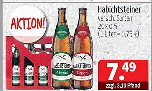 Habichtsteiner verschiedene Sorten 20x0,5l