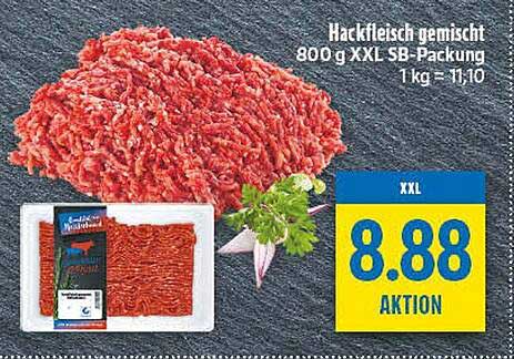 Hackfleisch gemischt 800 g XXL SB-Packung