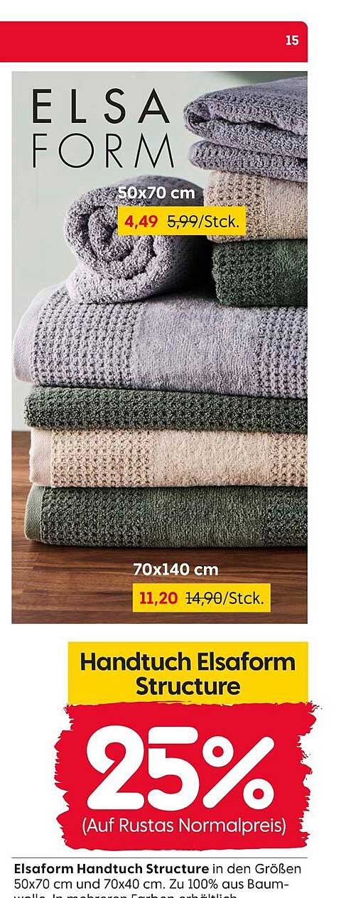 Handtuch Elsaform Structure