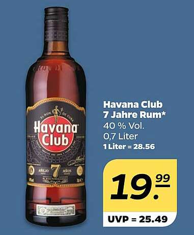 Havana Club 7 Jahre Rum 0,7 Liter, 40 % Vol.