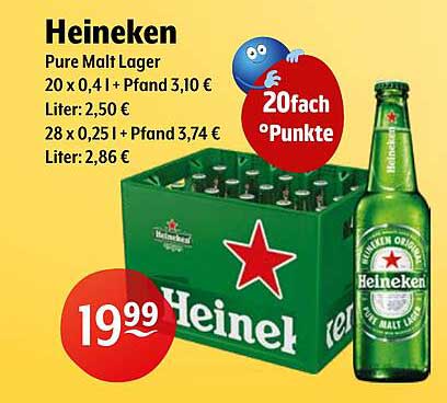 Heineken Pure Malt Lager 20 x 0,41L