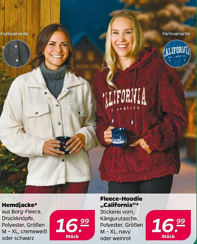 Hemdjacke und Fleece-Hoodie "California"