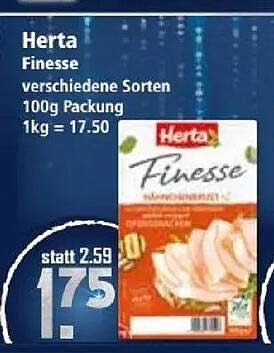 HERTA Finesse verschiedene Sorten 100g Packung