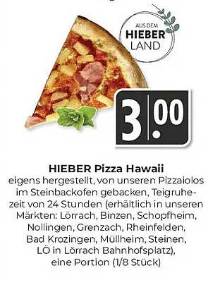 HIEBER Pizza Hawaii