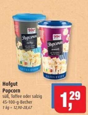 Hofgut Popcorn – süß, Toffee oder salzig