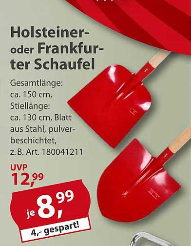 Holsteiner- oder Frankfurter Schaufel