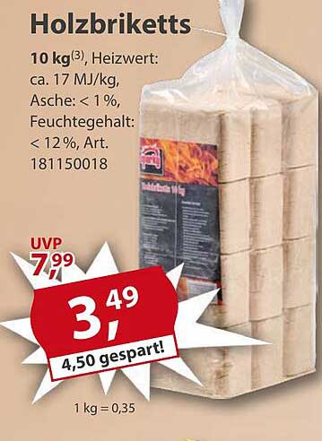 Holzbriketts 10 kg