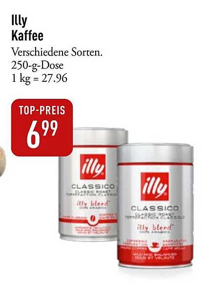 Illy Kaffee - Verschiedene Sorten (250-g-Dose)