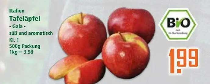 Italien Tafeläpfel - Gala - süß und aromatisch - 500g Packung