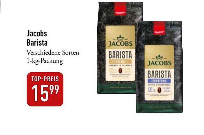 Jacobs Barista 1-kg-Packung – Verschiedene Sorten