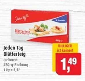 Jeden Tag Blätterteig 450-g-Packung