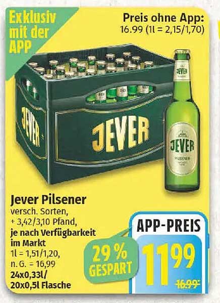 Jever Pilsener 24 x 0,33l