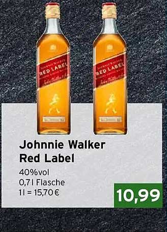 Johnnie Walker Red Label 0,7l Flasche