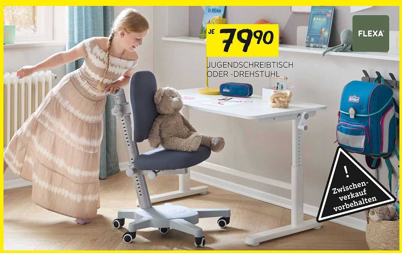 Jugendschreibtisch oder -drehstuhl