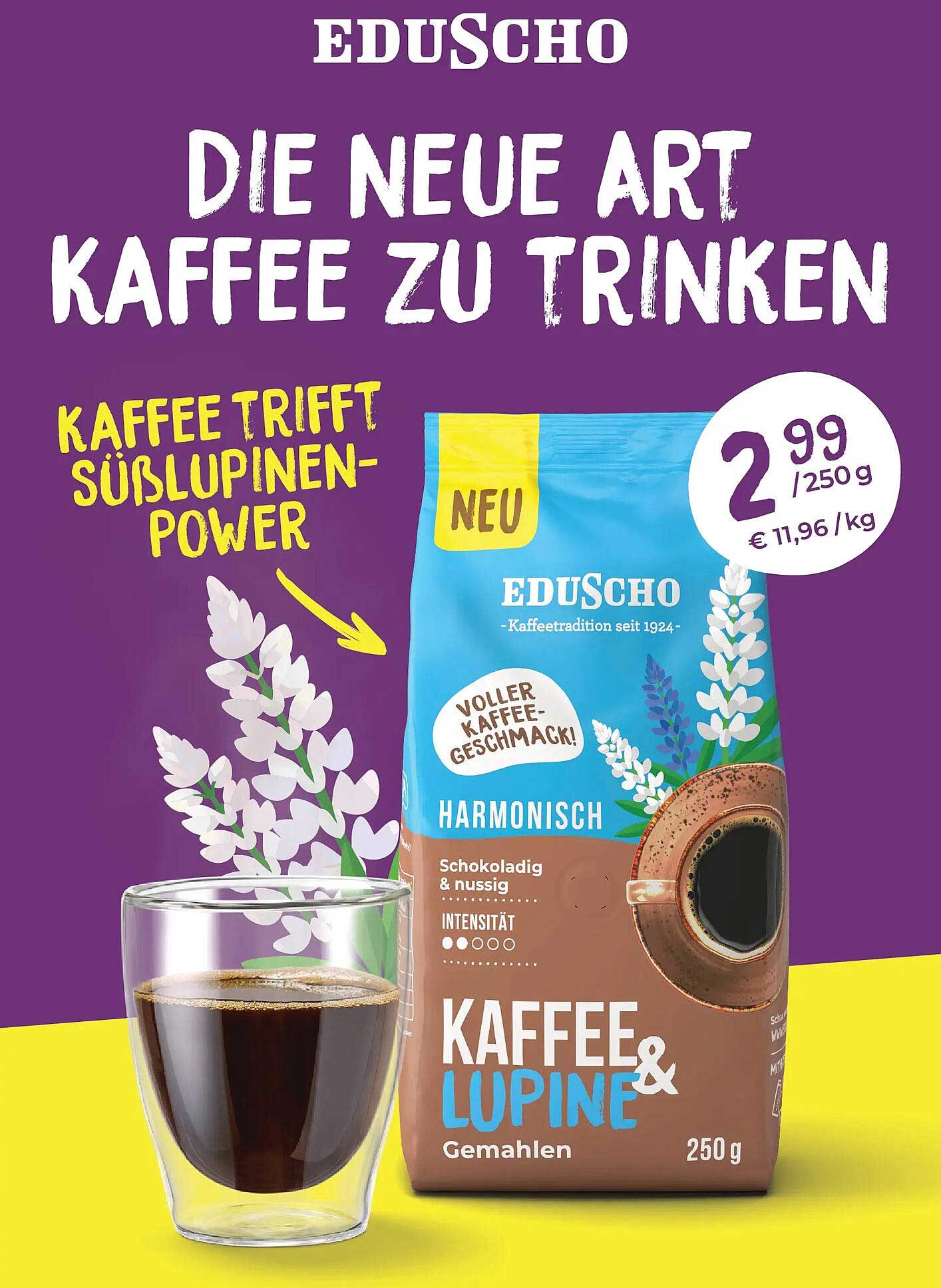 Kaffee & Lupine Gemahlen 250 g