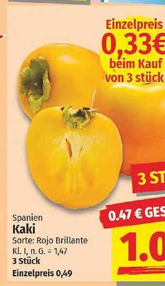 Kaki - Rojo Brillante aus Spanien