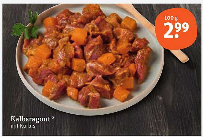 Kalbsragout mit Kürbis