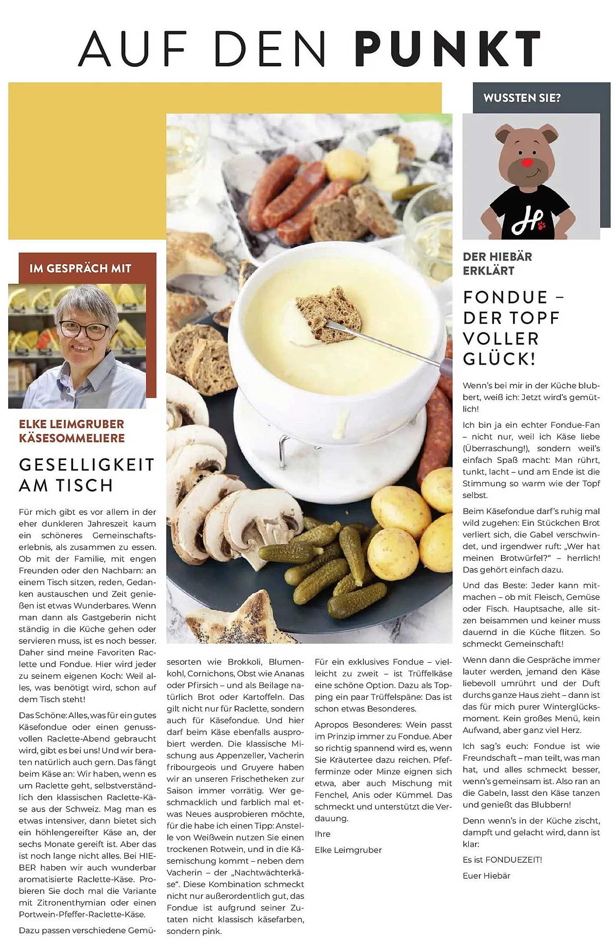 Käsefondue - Glücksmomente am Tisch