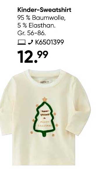 Kinder-Sweatshirt mit festlichem Design