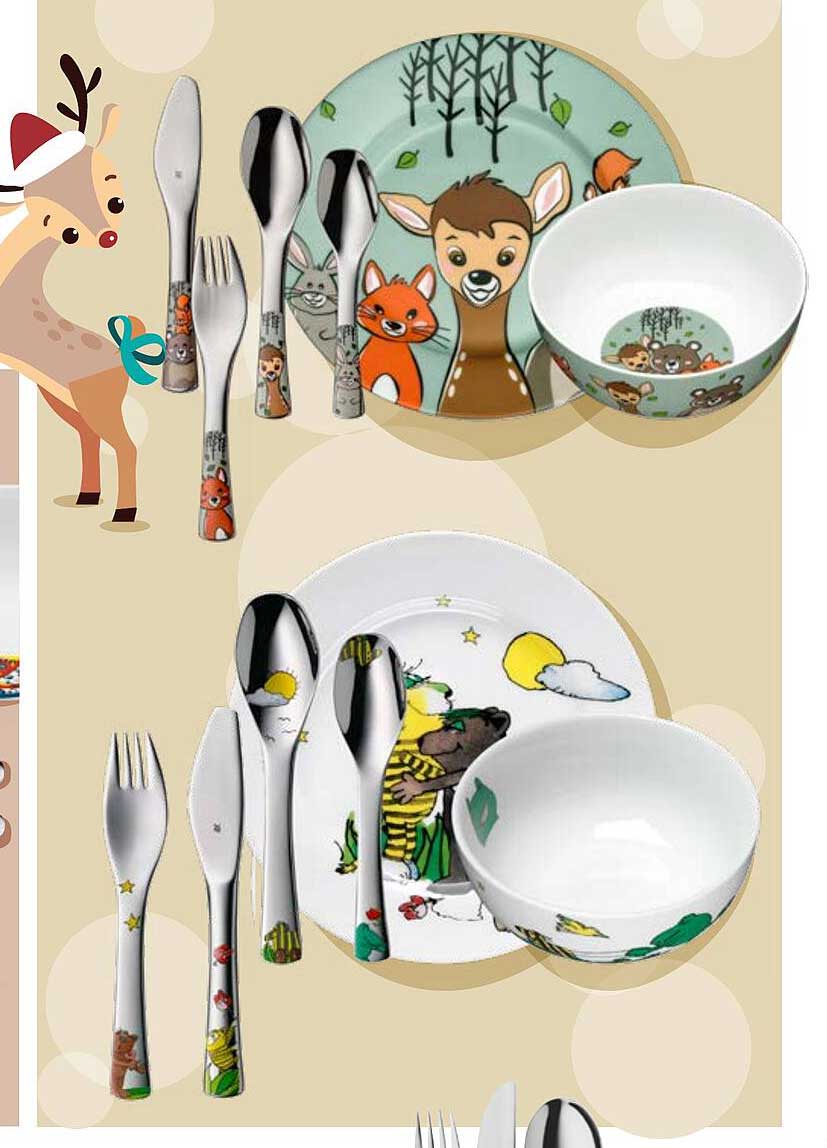 Kindergeschirr-Set mit Tiermotiven