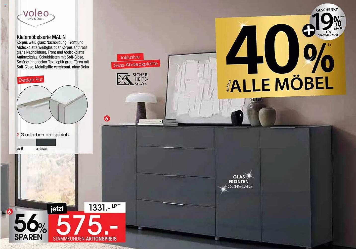 Kleinmöbelserie MALIN von voleo