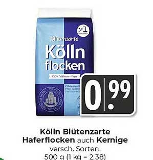 Kölln Blütenzarte Haferflocken auch Kernige, 500 g