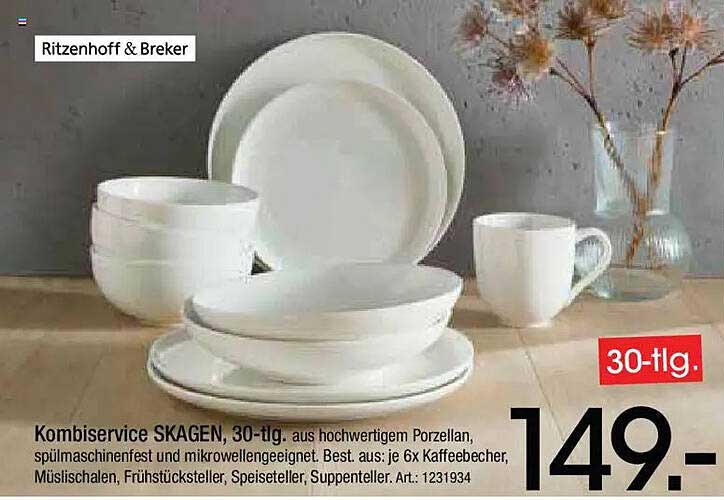 Kombiservice SKAGEN, 30-tlg.