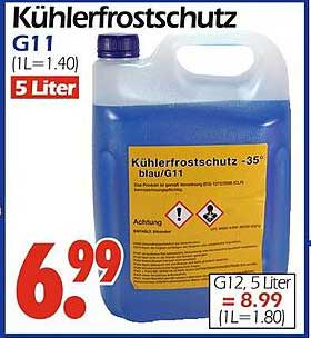 Kühlerfrostschutz G11 blau/G11 - 5 Liter