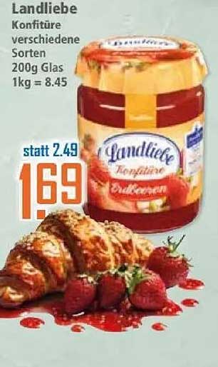 Landliebe Konfitüre verschiedene Sorten 200g Glas