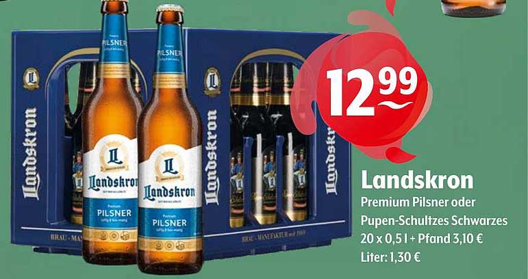 Landskron Premium Pilsner oder Pupen-Schultzes Schwarzes
