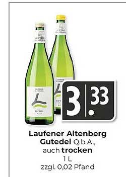 Laufer Altenberg Gutedel Q.b.A., auch trocken 1 L