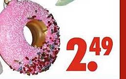 Leckere Donuts mit pinker Glasur