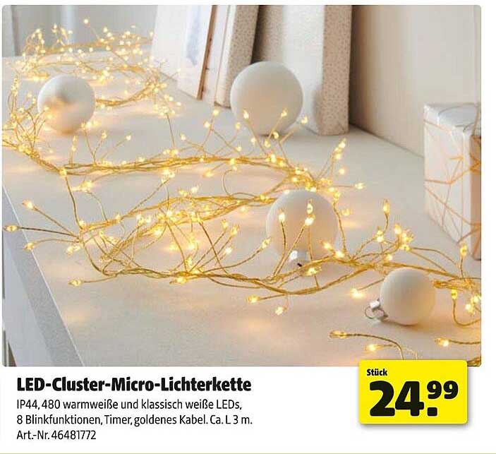 LED-Cluster-Micro-Lichterkette