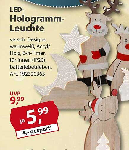 LED-Hologramm-Leuchte
