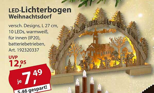 LED-Lichterbogen Weihnachtsdorf