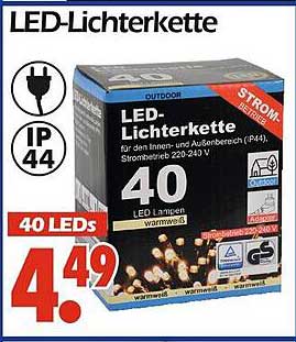 LED-Lichterkette für Innen- und Außenbereich (IP44)