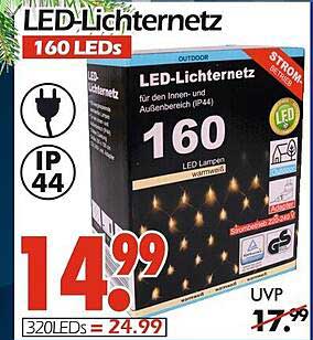 LED-Lichternetz 160 LEDs für den Innen- und Außenbereich
