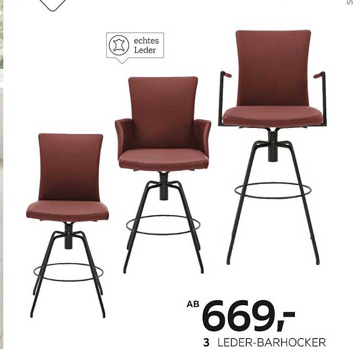 Leder-Barhocker im eleganten Design