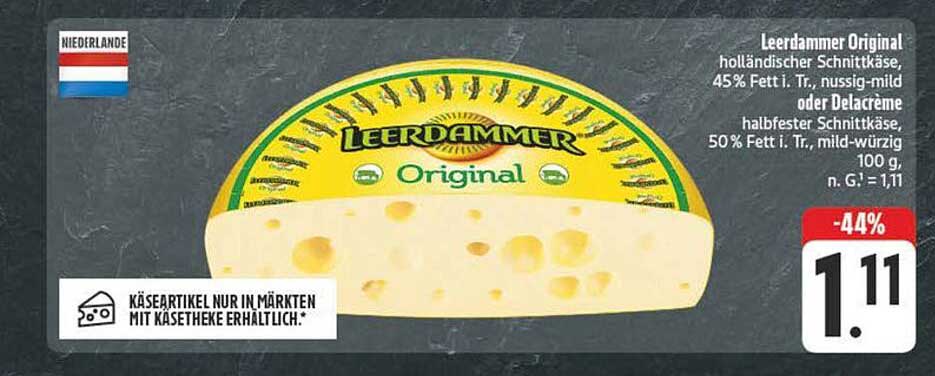 Leerdammer Original holländischer Schnittkäse 100 g