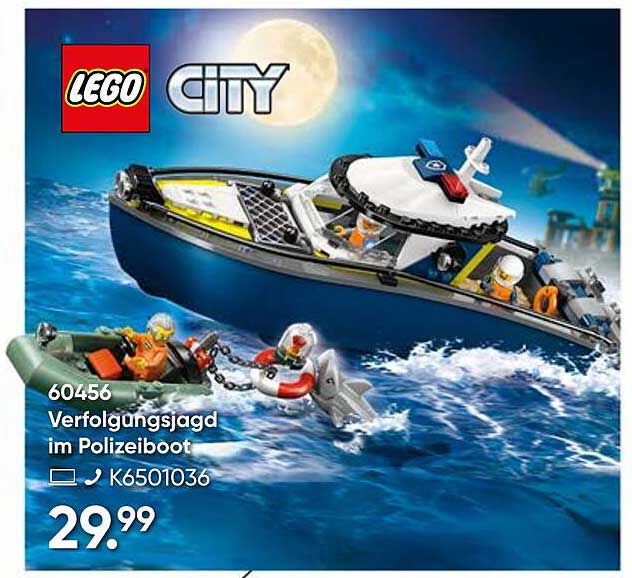 LEGO City Verfolgungsjagd im Polizeiboot 60456