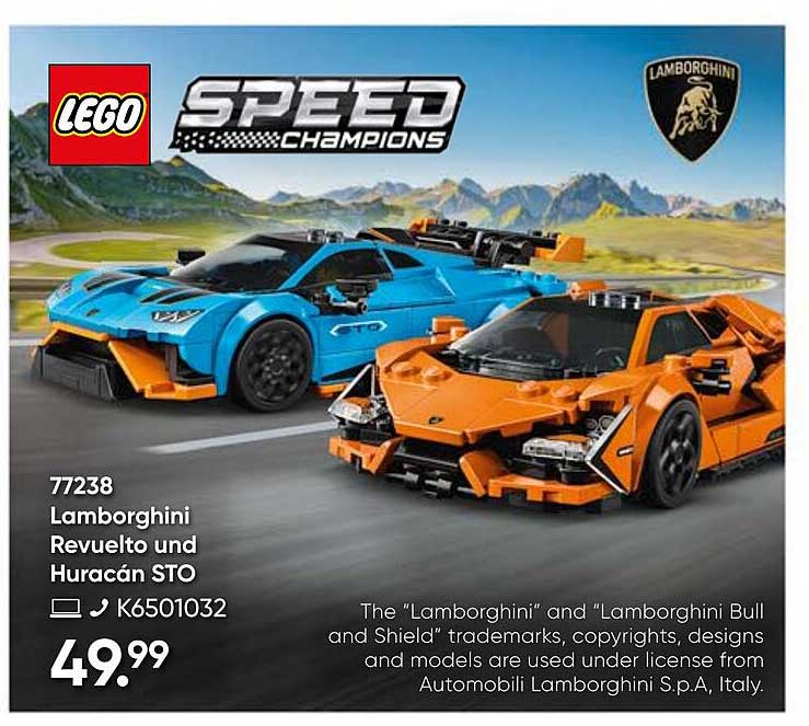 LEGO Speed Champions: Lamborghini Revuelto und Huracán STO