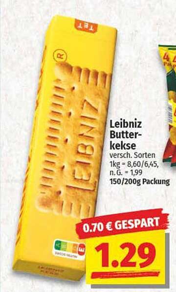 Leibniz Butterkekse - verschiedene Sorten