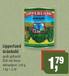Lipperland Grünkohl grob gehackt 850-ml-Dose