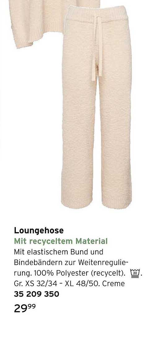 Loungehose mit Recyclingmaterial