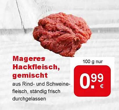 Mageres Hackfleisch, gemischt