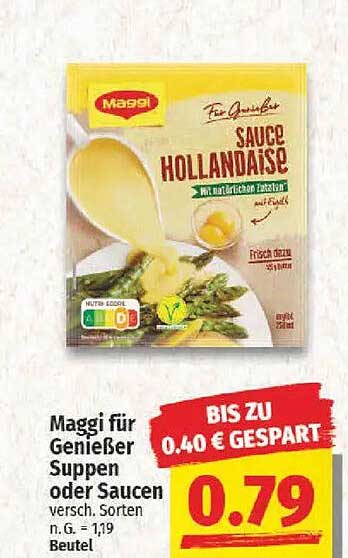 Maggi für Genießer Sauce Hollandaise 79 Cent