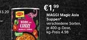 MAGGI Magic Asia Suppen - verschiedene Sorten, je 400-g-Dose
