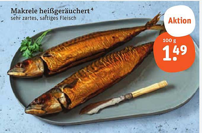 Makrele heißgeräuchert - sehr zartes, saftiges Fleisch