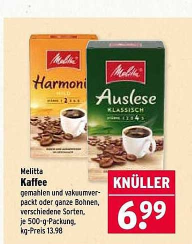 Melitta Kaffee - harmonisch und klassisch
